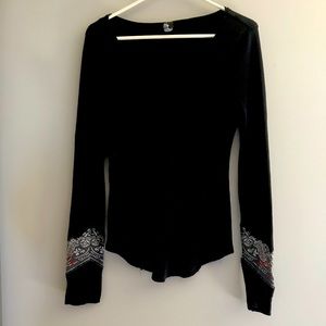 Free People black long sleeve